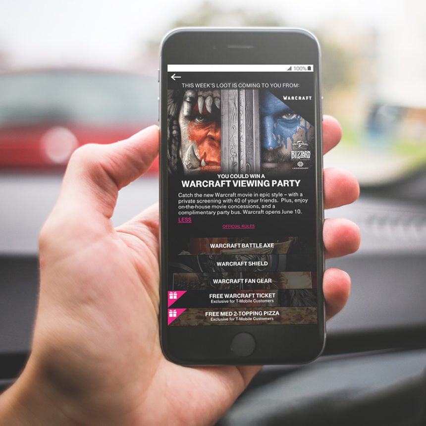 T-Mobile Tuesdays interface concepts